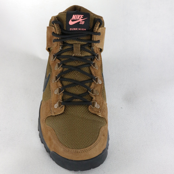 SOLD!! Nike SB Dunk High Boot Military Brwn Shoes - Picture 2 of 8